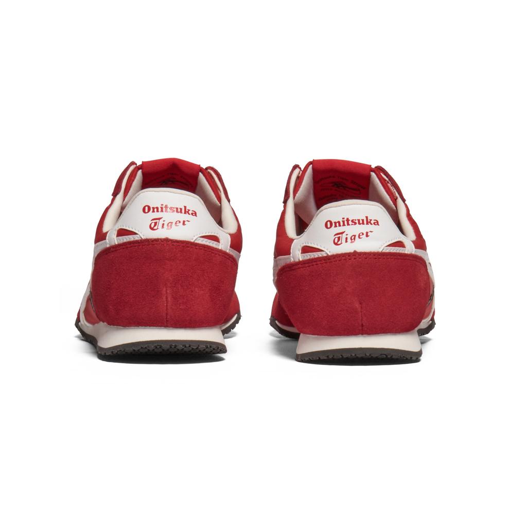 ONITSUKA TIGER Serrano Slip-On Stoff Japanischer Retro Sportstil Lifestyle Freizeitschuhe Unisex Sneaker Rot Weiß 1183C615-600