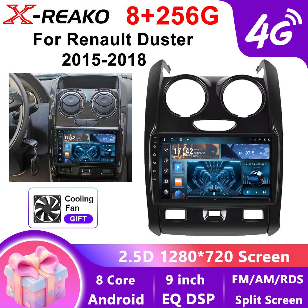 Car Video Player for Renault Duster 2015-2018 GPS Navigation Built-in Dsp Carplay Autoradio Android Head Unit