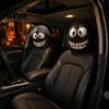 Car Headrest Covers 4 Pcs Halloween Covers, Creepy Ghost Face Seat Scary Styling Upgrades Protector, Universal Auto Decor for SUV Truck, Funny