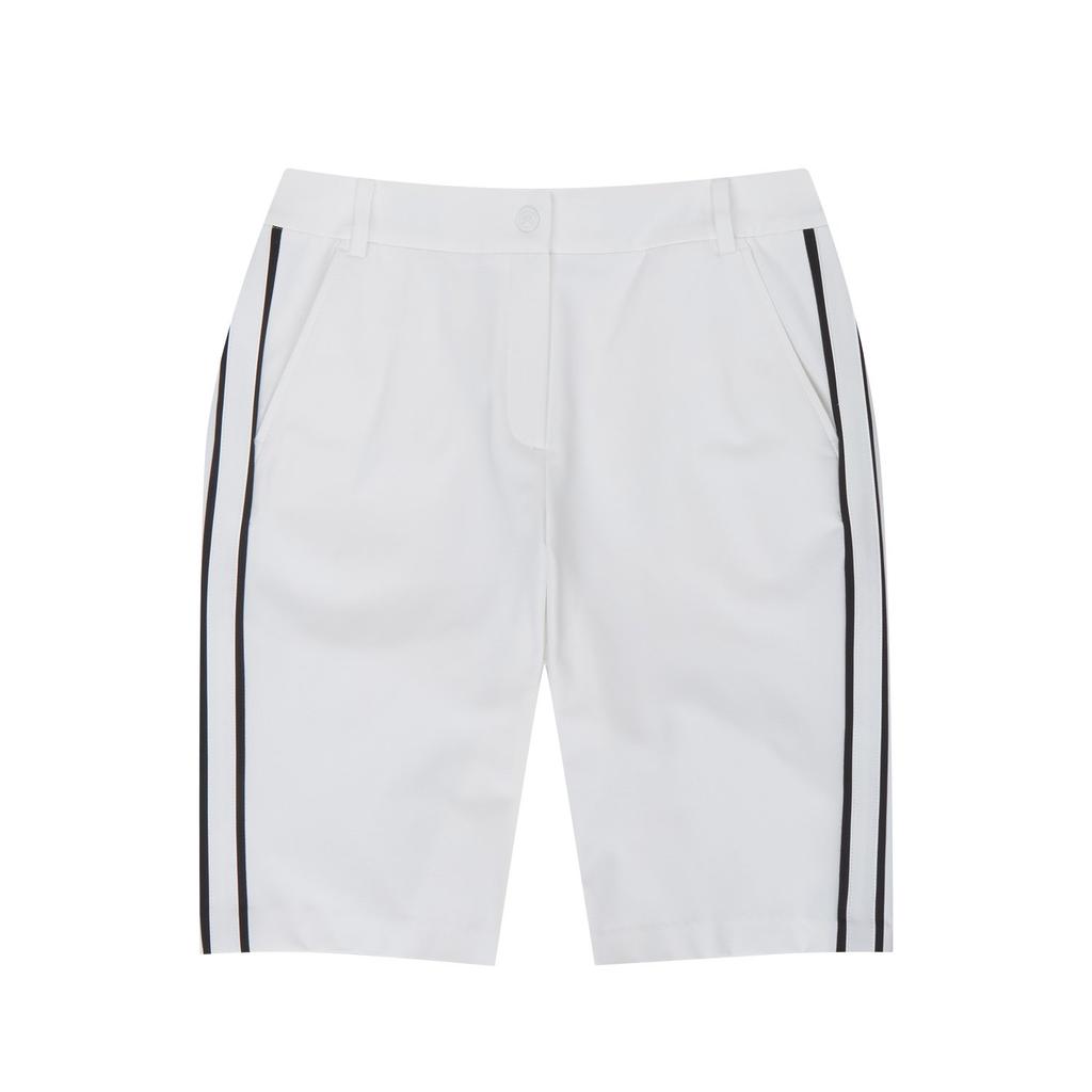 MARTINE GOLF Side Line Point Shorts_White