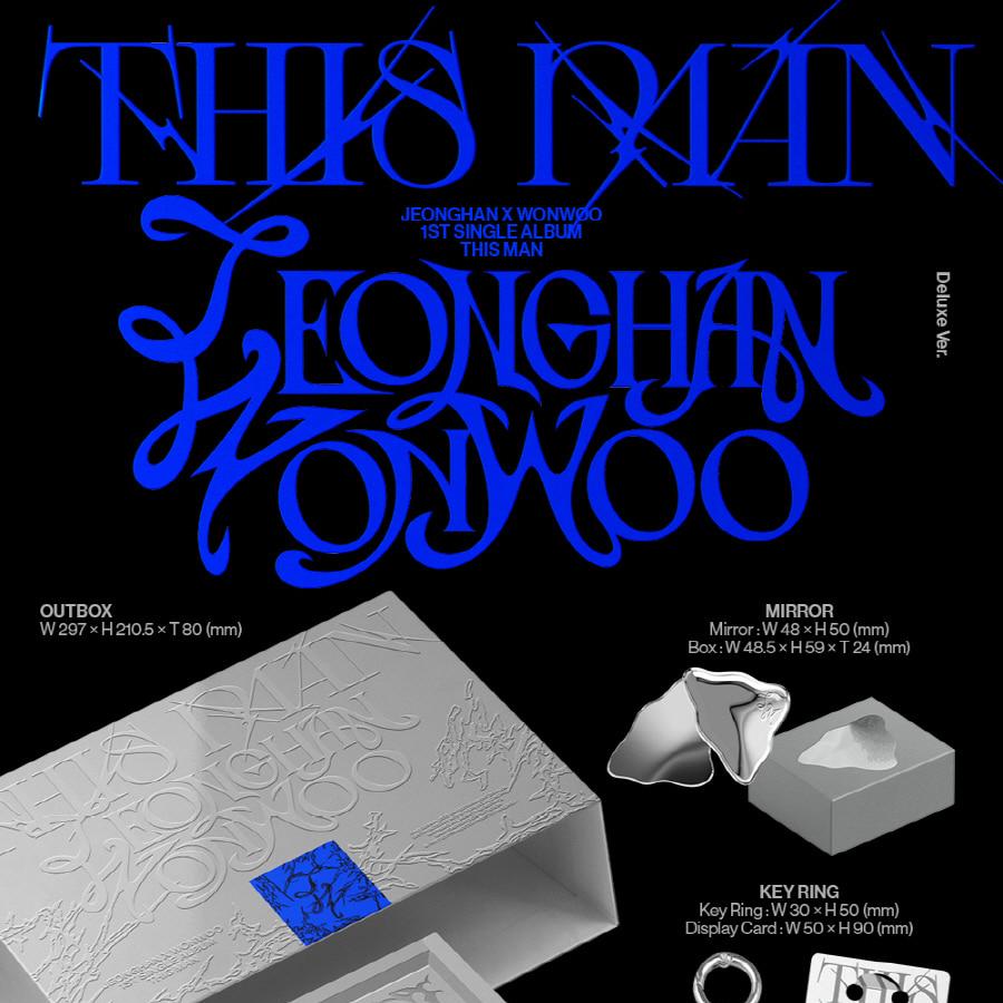 (DELUXE Ver.) JEONGHAN X WONWOO of SEVENTEEN (SVT) [THIS MAN] 1st Single Album