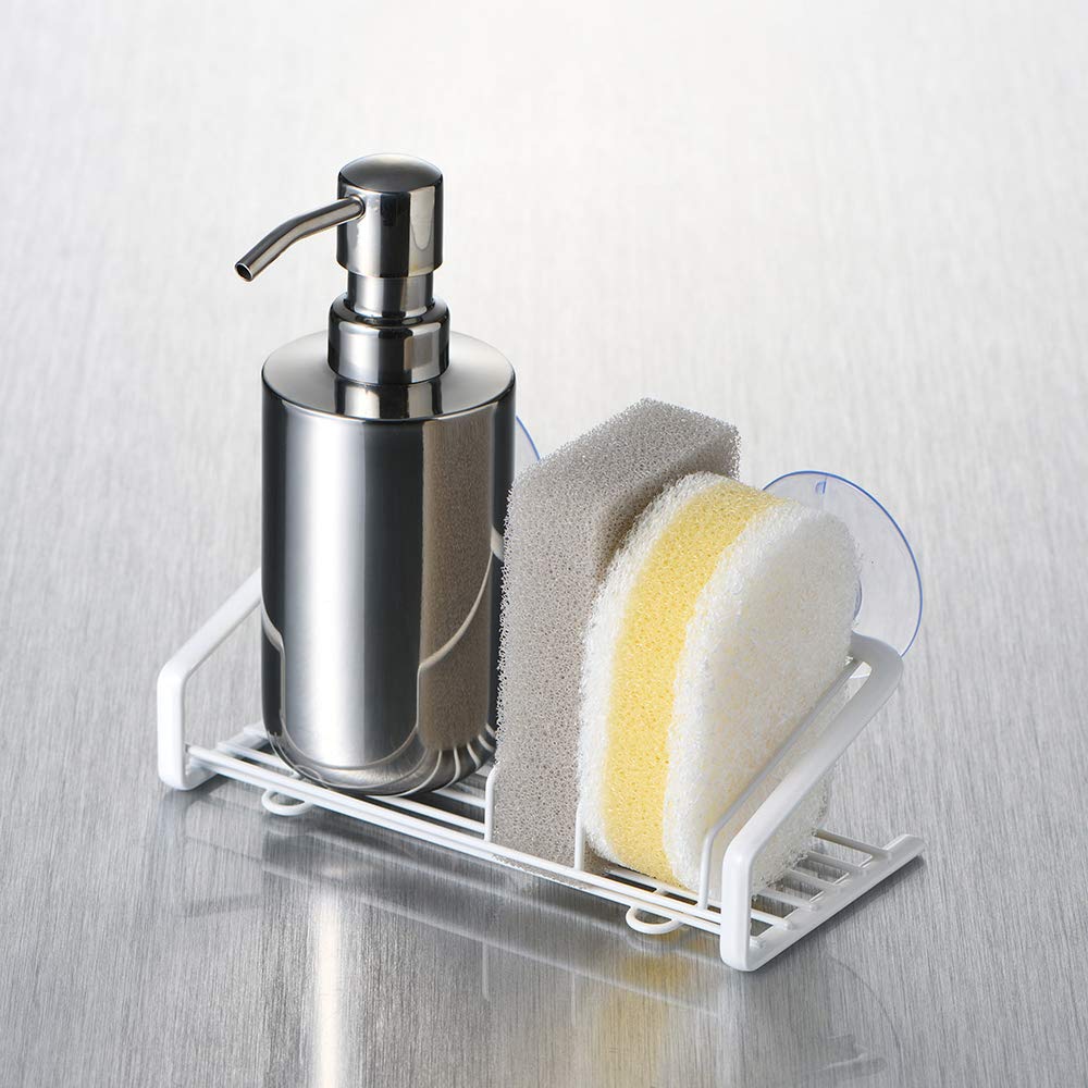 Wahei Freiz Sponge Rack with Suction Cups, Dish Drainer, Kitchen Storage, Float RG-0425