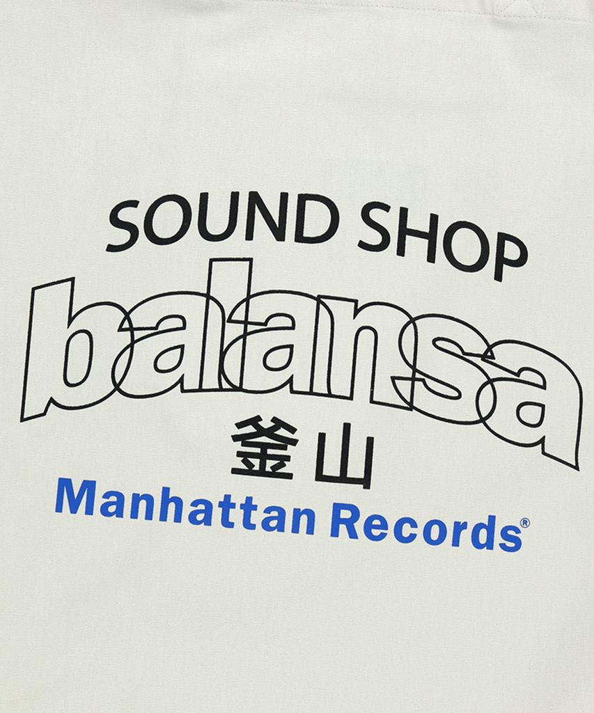 Manhattan Records Mr X Balansa Arch Logo Shoulder Bag - Beige