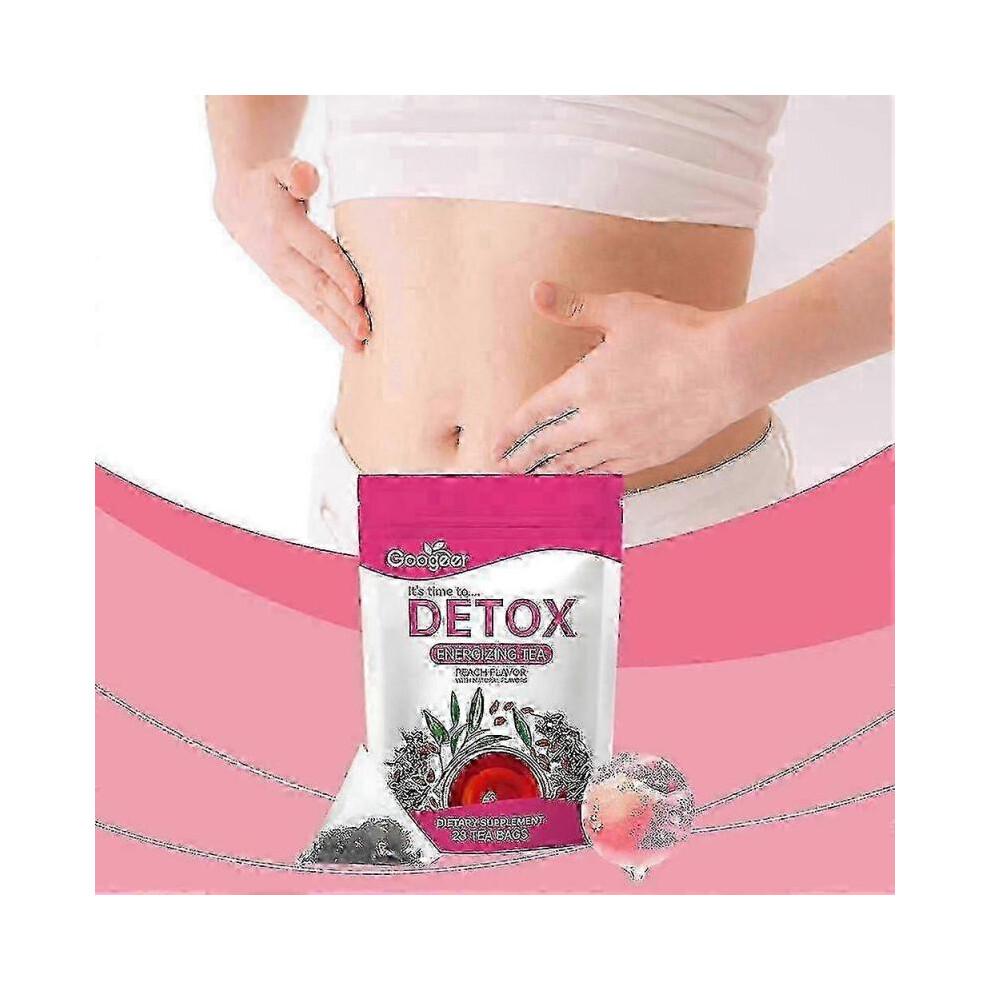 Detox Energizing Peach Tea for Digestive Health, Gut Cleansing and All Skin Types