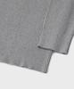 Beulaendideu Hard Twist Ribbed Henley Neck Knit [Melange Gray]