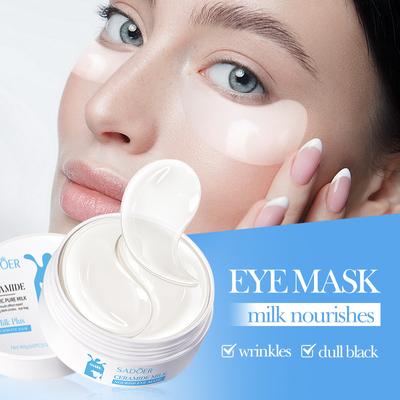 60pcs SADOER Milk Crystal Collagen Eye Mask Firming Anti Dark Circles Remove Eyes Bags Moisturizing Eye Patches Eyes Skin Care