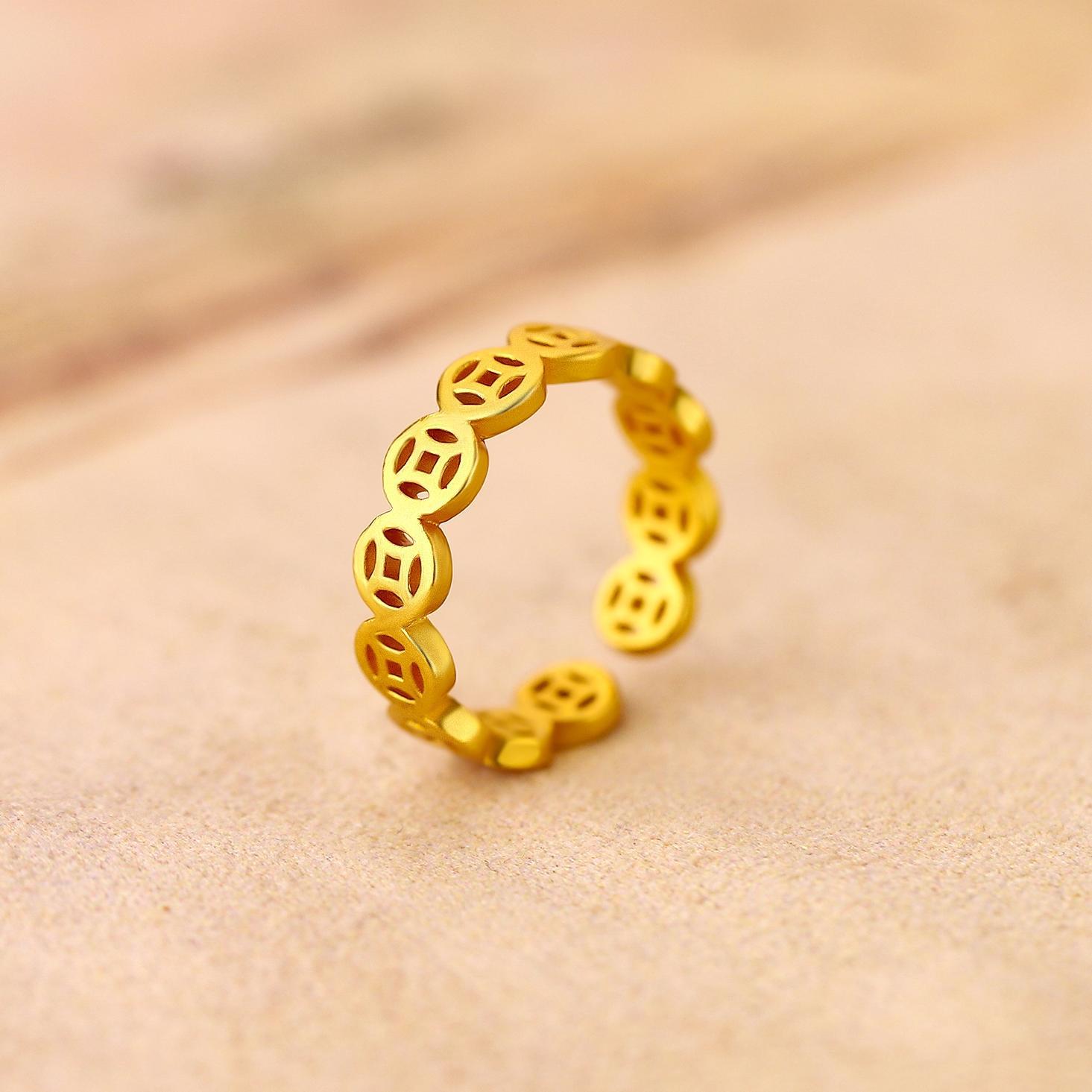 

Женское кольцо-талисман с надписью «Ловец денег», винтажное полое кольцо из нержавеющей стали, кольца фен-шуй, ювелирные аксессуары