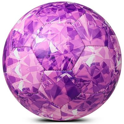 BYAOSUN Soccer Size TPU and for Practice and Purple Ball, 4, Leather, Soft, Durable, Abrasion-Resistant, Competition