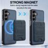 For Samsung Galaxy A55 5G Magnetic Case Detachable Card Holder Leather+TPU Mobile Cover