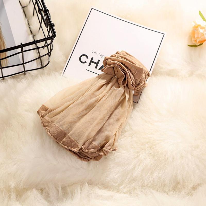 10 Pairs Socks Simplicity Solid Color Breathability Ultrathin Summer Nylon Short Socks Skin Color