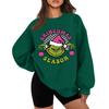 Women's Casual Fashion Long Sleeve Christmas Printed Round Neck Sweatshirt Top