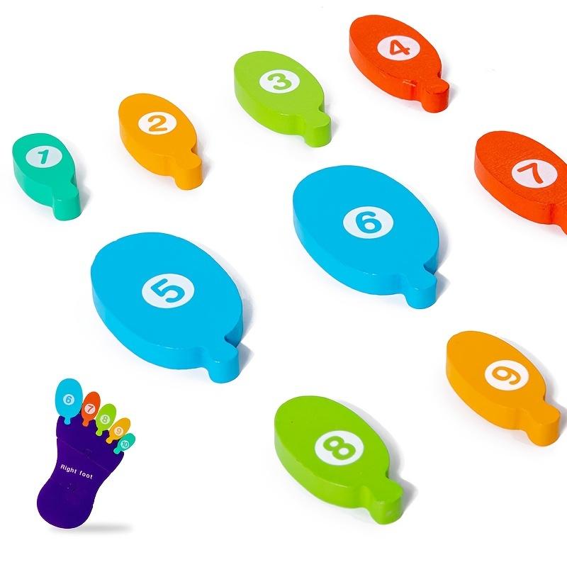 Palm Feet Busy Board Early Learning Educational Toys Puzzles Toddlers Gifts Wood Cognitive Montessori Toys for Children Kids