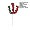 Velvet Spiral Christmas Stems Red White Green Spiral Christmas Tree Picks DIY Crafts for Wreath Fireplaces Vase Filler Holiday Ornament