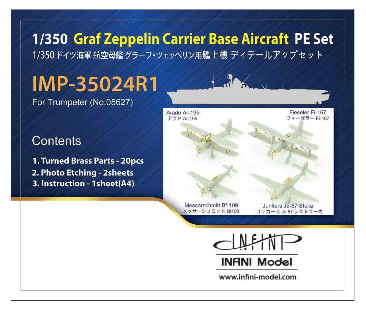 

Infini Model Серия IMP Фототравление для немецкого авианосца Граф Цеппелин Набор деталей для пластиковой модели IMP3524 1/350 (Модель TR) -