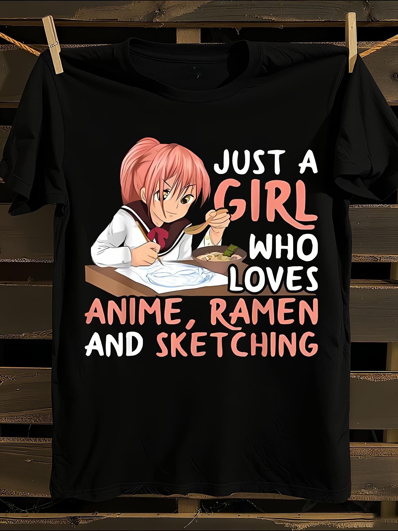WoAnime Tshirt Anime Ramen Lovers Tshirt S