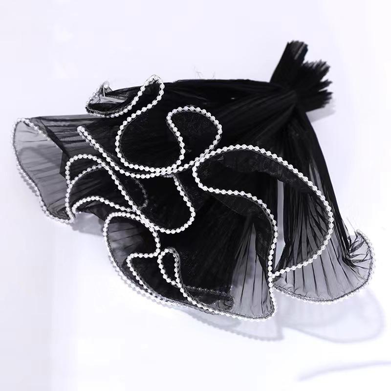 Valentine's Day 3D Ruffled Mesh Lace Flower Bouquet Wrap