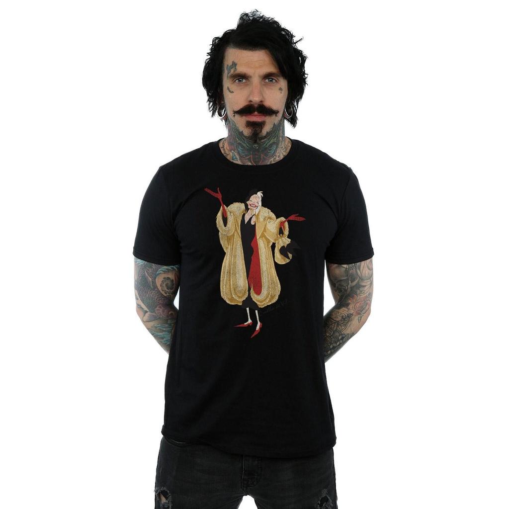 Disney Mens 101 Dalmatians Classic Cruella De Vil T-Shirt