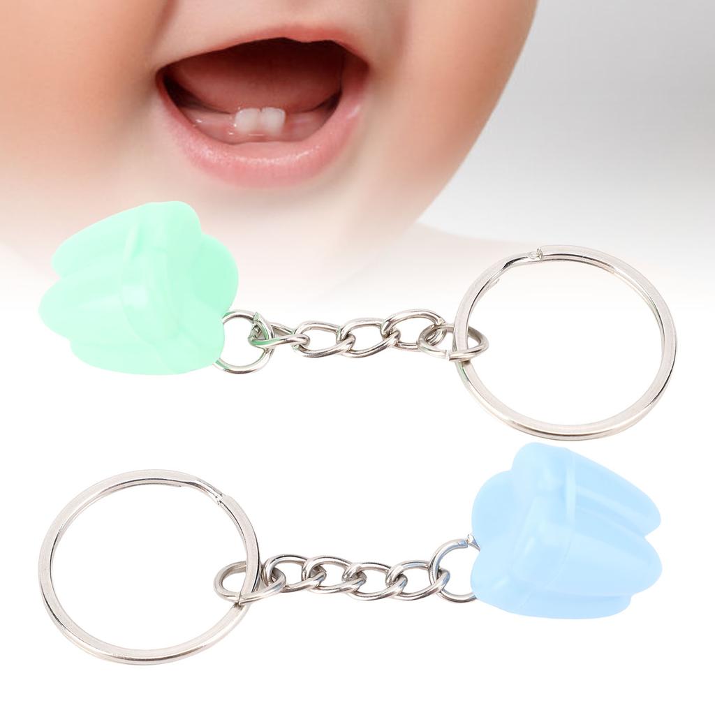 20pcs Baby Teeth Box Keychain Tooth Case Organizer Portable Milk Teeth Holder for Kids