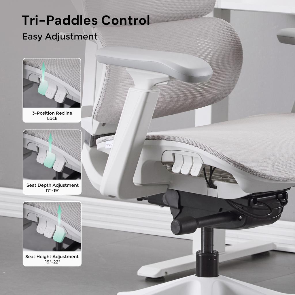 Ergonomic Office Chair with Three-button Adjustment