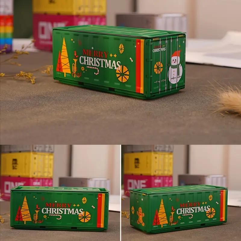 

Компактный железный контейнер для хранения - креативный настольный органайзер, тубус для канцелярских принадлежностей, металлический ящик для офисного стола зелёный