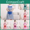 Cute Home New Womens Kitchen Restaurant Bib Cooking Aprons Pockets Striped Apron