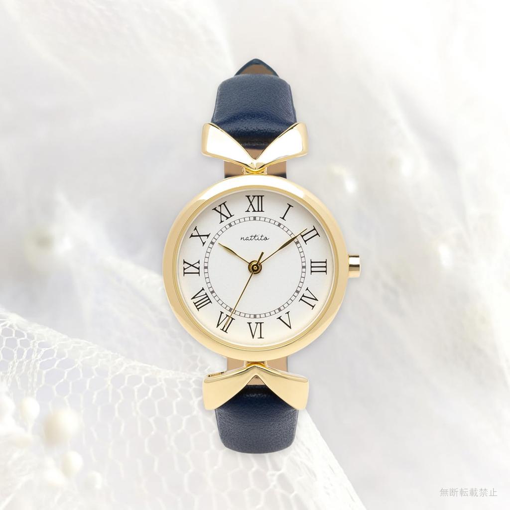 FIELD WORK Priscilla Analog Ladies Leather Band Antique Stylish Adult Beautiful Cute Simple Navy ST306-5 NV