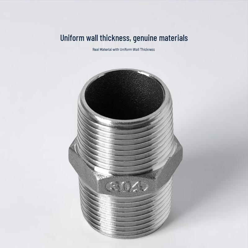 Jinghong 304 Stainless Steel Double Thread Nipple