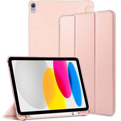 Case for iPad 11" 2025 A16 (11th Gen.) / iPad 10.9" 2022 (10th Gen.), Smart Pencil, with Stylus Holder, Pink