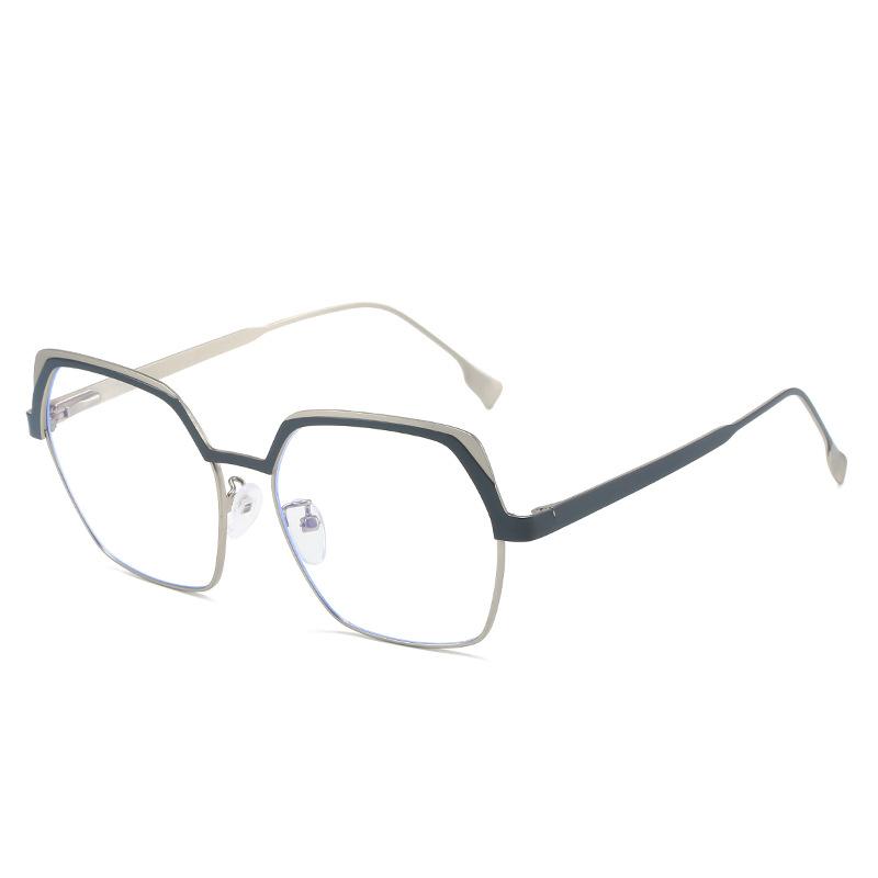 Retro Metal Glasses Frame Men'S Edge Silk Polygonal Glasses Frame Women'S, Optical Frame 6015