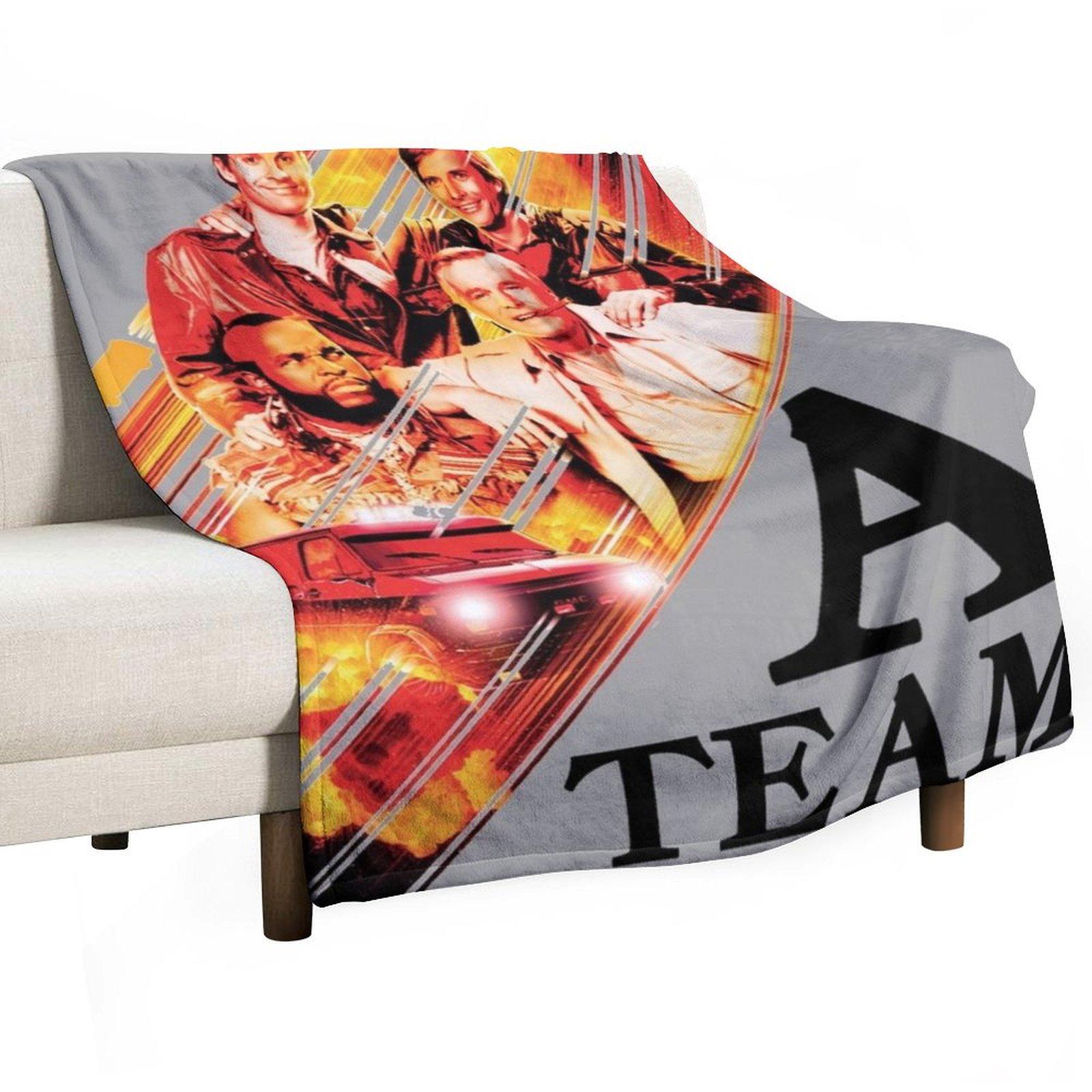 Shock Team Throw Blanket Luxury Giant Sofa Decorative Beds Vintage Blankets 30x40in