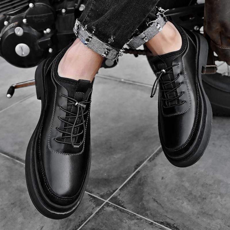 Men's Classic Lace Up Leather Shoes Formal Dress Shoes Derbies