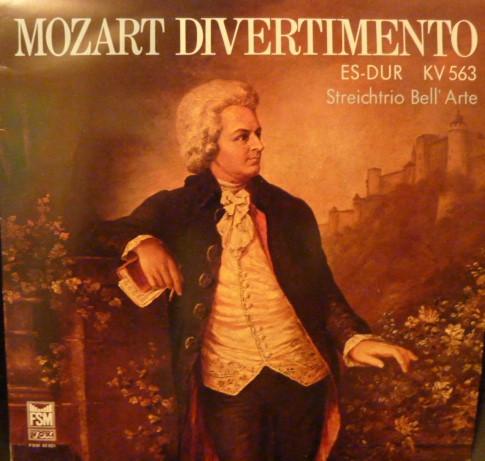 

LP Record STRING TRIO BELL ARTE Mozart Divertimento Esdur Kv 563 FSM43021 FSM Germany Classical Used