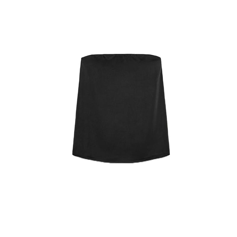 Strapless Straight Collar Silk Satin Texture Plaid Tube Top Tops 4772026 Silk Satin Texture High-Waisted Trousers 5427429