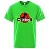Men's High Quality100% Cotton Funny Dinosaur Print Summer T Shirt Loose O-neck  For Men Tshirt Short Sleeve T-shirt Male Tee Top