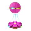 Deformable Flying Disc Ball Led Pet Toy Interactive Elastic Jumping Sphere Toy For Dogs Outdoor Training Exercise Fetch Play