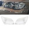 1Pair Car Styling Headlight Clear Cover Front Headlamp Lens Clear Lamp Cover Shell For BMW 7 Series E65 E66 2005-2008