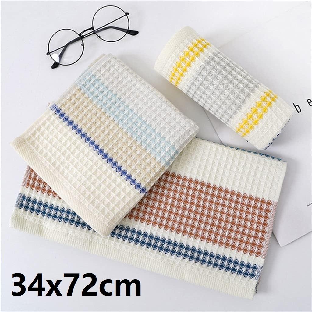 

Утолщенное банное полотенце из 100% хлопка, полосатое вафельное полотенце премиум-класса для взрослых и детей, домашнее впитывающее мягкое полотенце