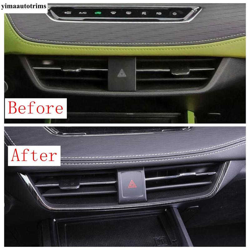 For Haval Jolion - 2024 Accessories Car Dashboard Center Air Conditioner AC Outlet Vent Warning Lamp Light Panel Cover Trim