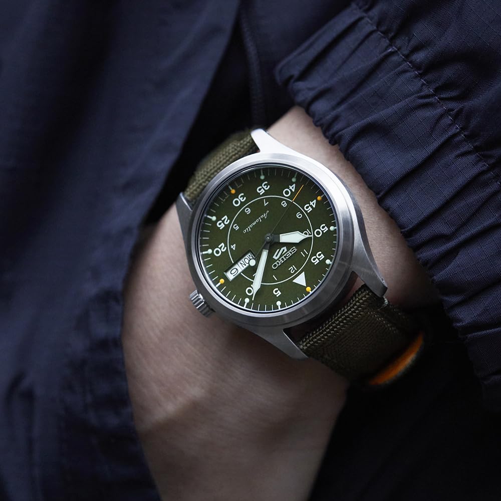 [Five Sports] Watch Field "Military" Street Style SBSA141 Men's Green