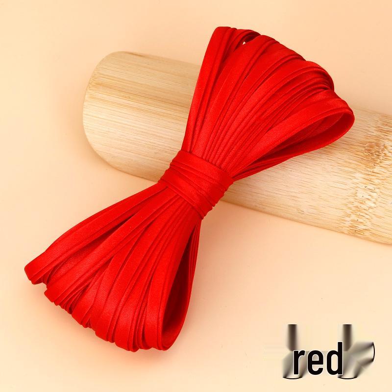 

Hengmeihe Атласная тесьма для окантовки ципао - 0,6 см Не требующая глажки отделка для подгиба одежды