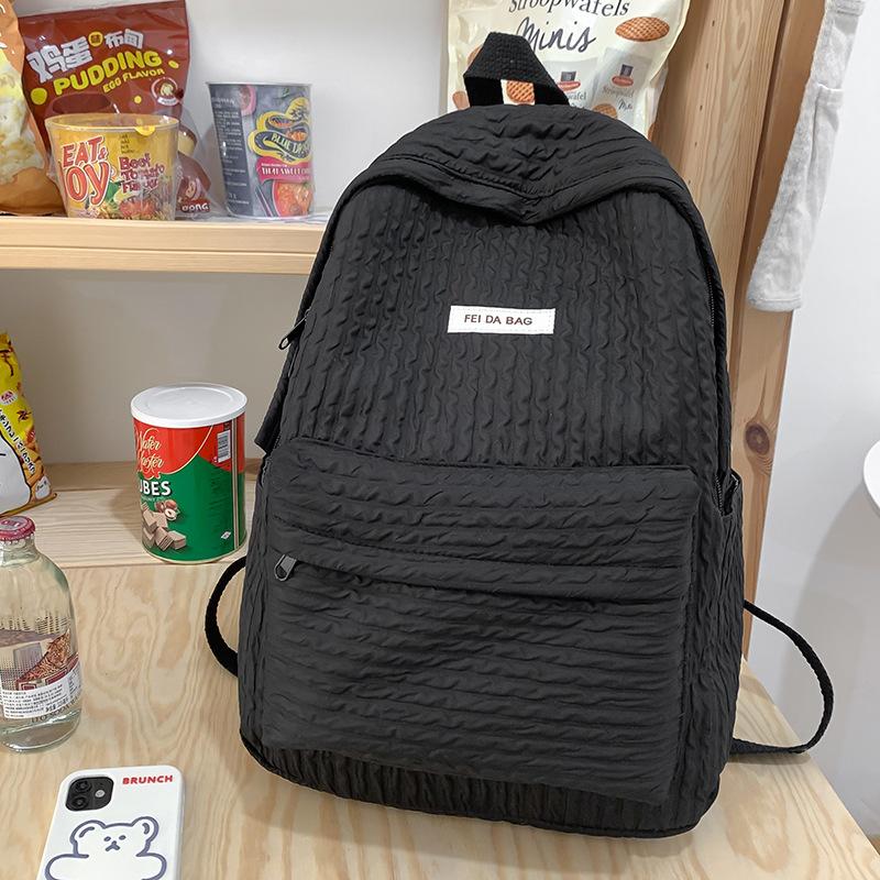 

Школьный рюкзак студентка колледжа девочка ученик начальной школы однотонный рюкзак ученик средней школы высокое качество мода средняя школа