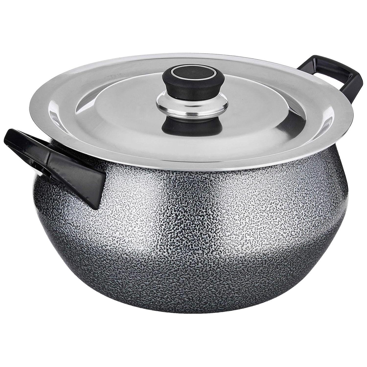 

Антипригарный Ханди с крышкой из нержавеющей стали | 4,25 л | Отделка молоток , 3 слоя, толщина 2,9 мм | Серебристый