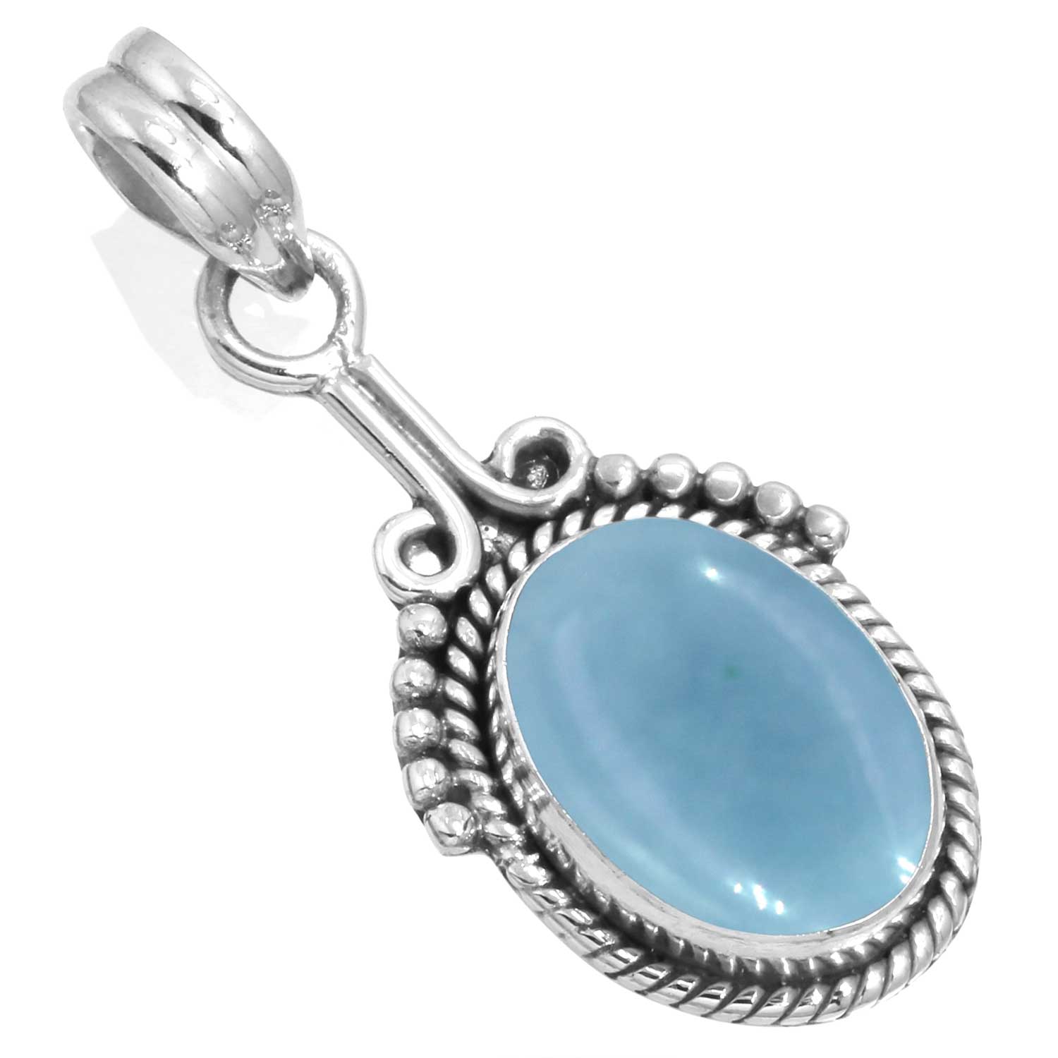 

Кулон из стерлингового серебра 925 пробы для женщин, драгоценный камень, ручная работа, ювелирные изделия, пасхальный подарок, амазонит, ангелит, голубой опал, ботсванский агат, мохавский азурит, хризоколла, мода