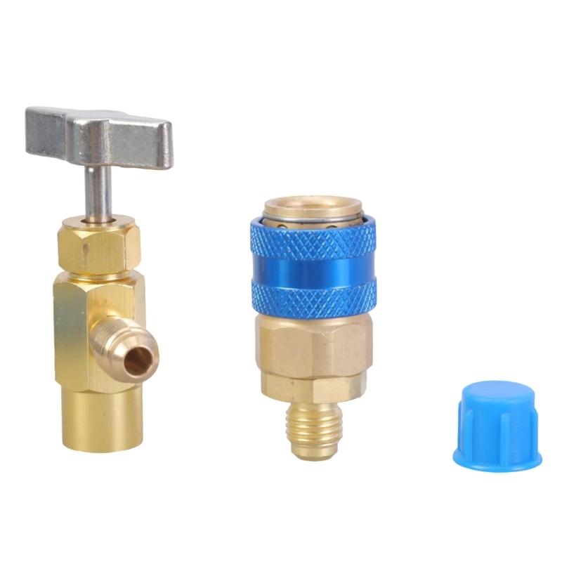 R134a Air Conditioning Recharge Hose Set With Accurate Pressure Gauge Charge Hose For Efficient Cooling