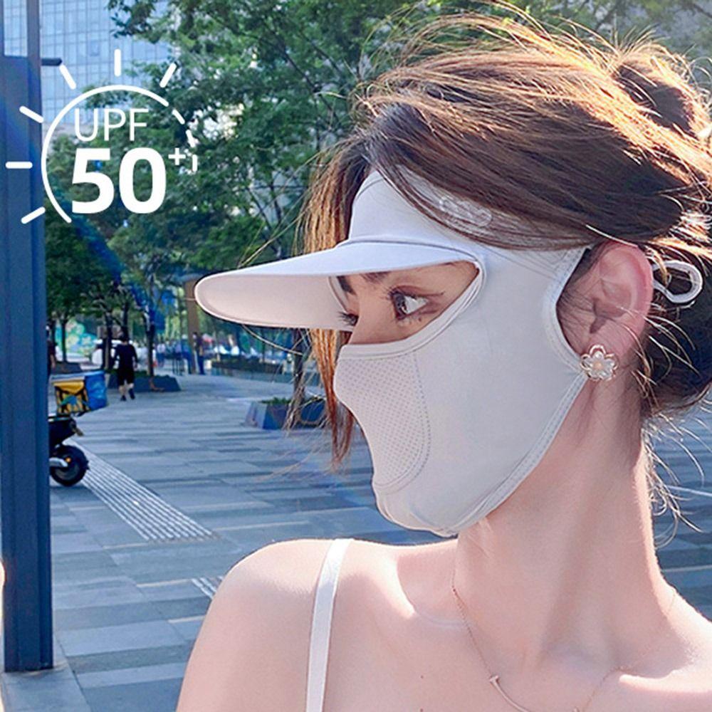 Sciarpa anti-UV integrale per il collo, mascherina parasole UPF50+, nuova mascherina di protezione solare estiva