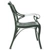 Vidaxl Garden Bench, 102 Cm, Cast Aluminum, Green