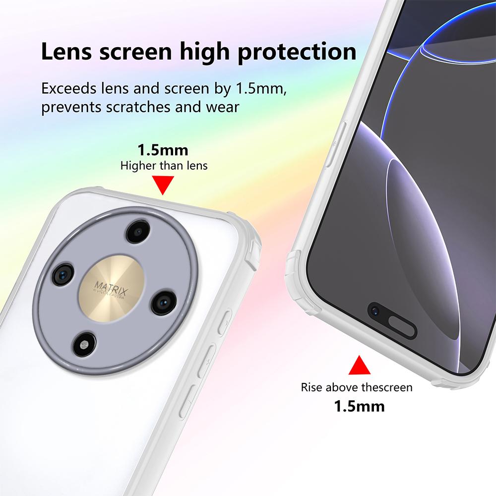 For Honor Magic8 Lite 5G/X9d 5G/X70 5G Case Reinforced Corner Shockproof TPU + Acrylic Phone Cover