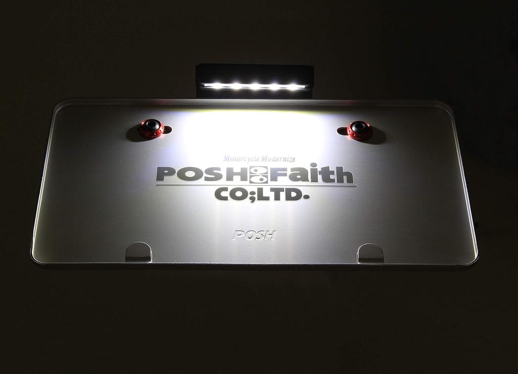 POSH FAITH Motorcycle LED License Plate Light Kit (Universal) 500494