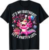Birthday Axolotl Lover Birthday Axolotl Party T-Shirt Unisex T-Shirt