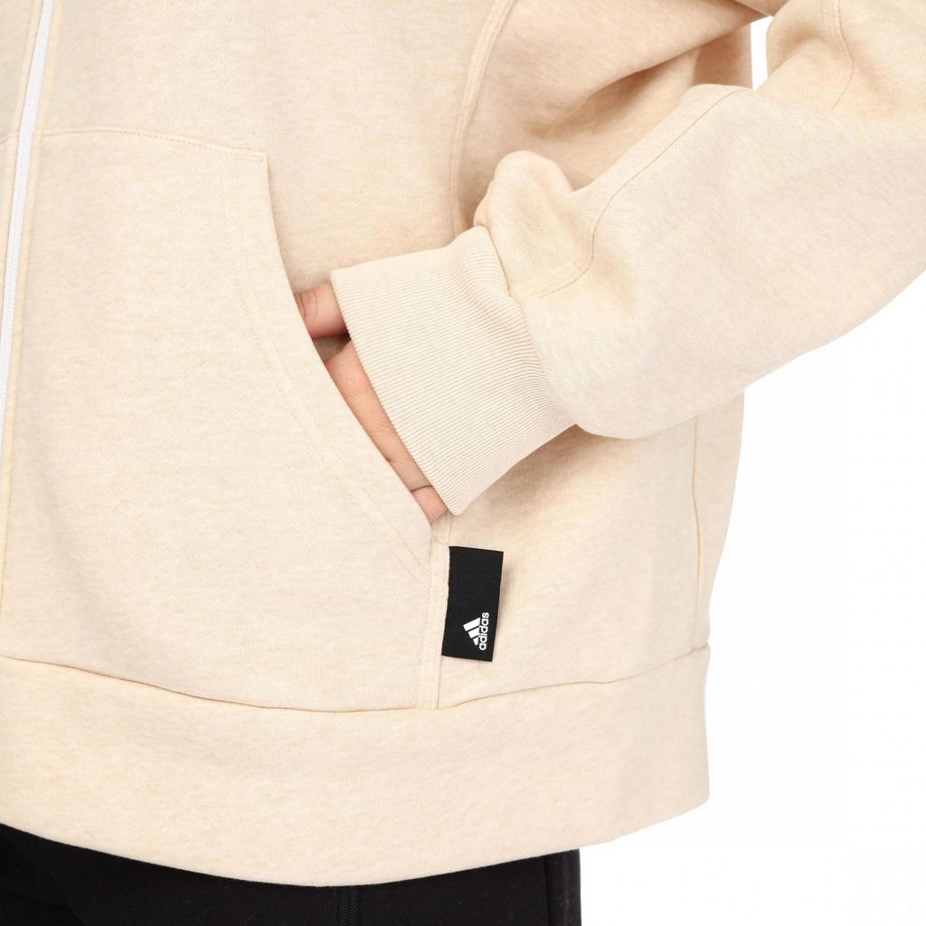 Adidas Womens/Ladies Studio Lounge Fleece Full Zip Hoodie